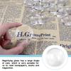 20Pcs Optical 3D Magnifying Lenses Biconvex Lens Magnifier 40.6mm Optical Plastic PMMA Lens for Magnification view 4