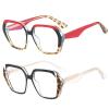 2pcs Photochromic Cat Eye Bifocal Reading Glasses for Women Fashion rainbow Computer Magnifier Presbyopia Readers (2pcs-black&red, 0, multiplier_x) view 3