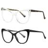 2pcs women oversized cat eye frame Transition Photochromic Bifocal Reading Glasses Stylish Lightweight FashionEyeglasses (2PCS-black&white, 1.25, multiplier_x) view 3