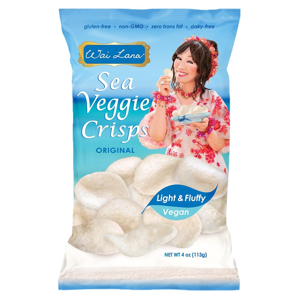 Wai Lana Chips Sea Veggie Crisps, Gluten-Free, Non-GMO, Dairy-Free, Zero Trans Fat, 4 oz (Count of 12)