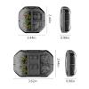 2 Pcs Small Pill Organizer Portable Travel Pill Box Mini Vitamin Pill Case Cute Daily 4 and 6 Compartments Pill Container for Purse and Pocket Tiny Clear Medicine Pill Holder (Blue) view 2