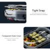 2 Pcs Small Pill Organizer Portable Travel Pill Box Mini Vitamin Pill Case Cute Daily 4 and 6 Compartments Pill Container for Purse and Pocket Tiny Clear Medicine Pill Holder (Blue) view 4