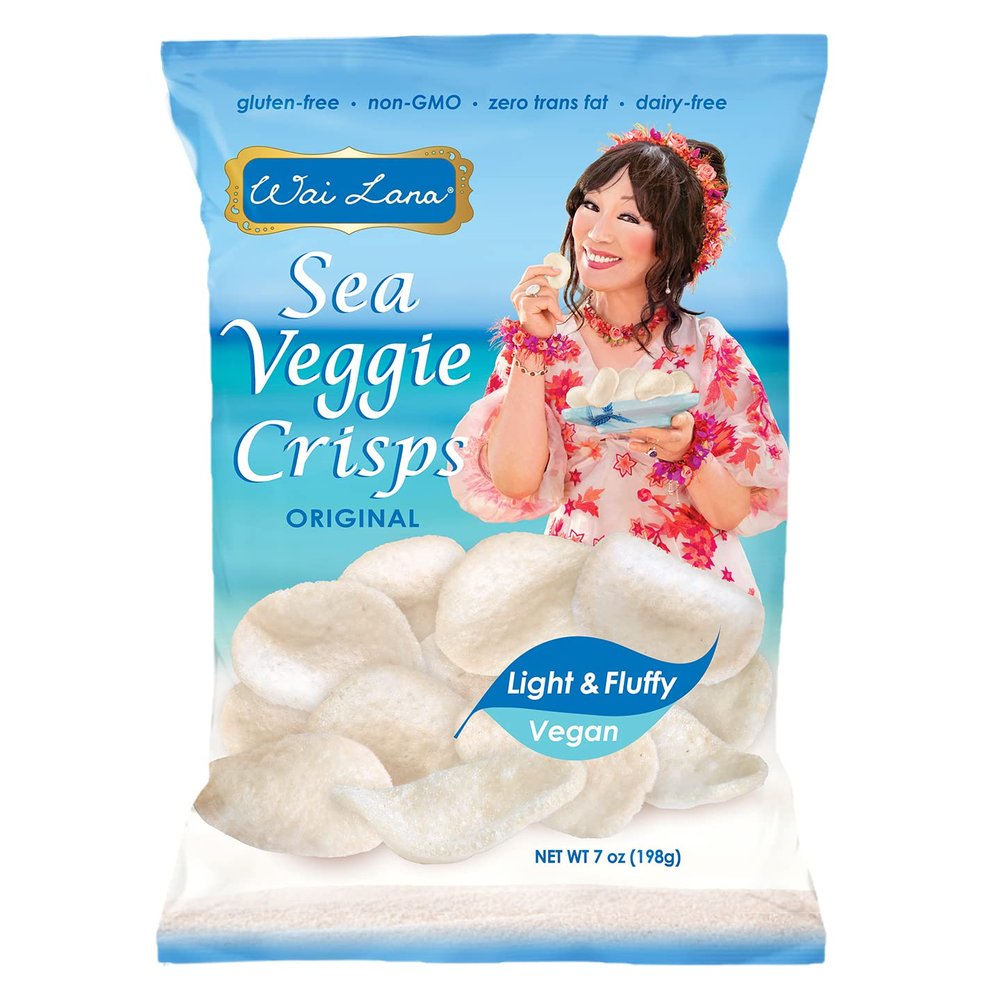 Wai Lana Chips  Sea Veggie Crisps, Gluten-Free, Non-GMO, Dairy-Free, Zero Trans Fat, 7 oz (Count of 9)