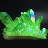 HXSCOO Natural Crystal Green Angel Aura Quartz Cluster Stone Home Decor Crystal Specimens Cured Coating Healing Crystals Decor (Size : 20-30g) view 1