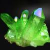 HXSCOO Natural Crystal Green Angel Aura Quartz Cluster Stone Home Decor Crystal Specimens Cured Coating Healing Crystals Decor (Size : 20-30g) view 2