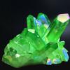 HXSCOO Natural Crystal Green Angel Aura Quartz Cluster Stone Home Decor Crystal Specimens Cured Coating Healing Crystals Decor (Size : 20-30g) view 3