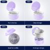 DIDATOOL Denture Case, Denture Bath, Denture Cups for Soaking Dentures, Denture Brush with Case, Denture Bath with Rinsing Basket, Easy to Carry and Clean Retainer Case Denture Cleaning kit view 4