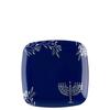 10" inch Square Plastic Plates Heavy Duty Plastic Hanukkah Dinner Plates with Blue Silver Chanukah Design Hanukkah Party Disposable Entree Plate China Like Blue Charger Plate Chanuka (70 PACK) view 2