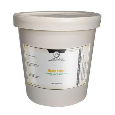 uh*Roh*Muh Premium Refined Mango Butter - Skincare & Hair Care Essential for Silky Smooth Hydration | DIY Beauty Essential Mango Body Butter for Dry Skin Solution (Net Wt.:0.8 kg/1.75 lb)