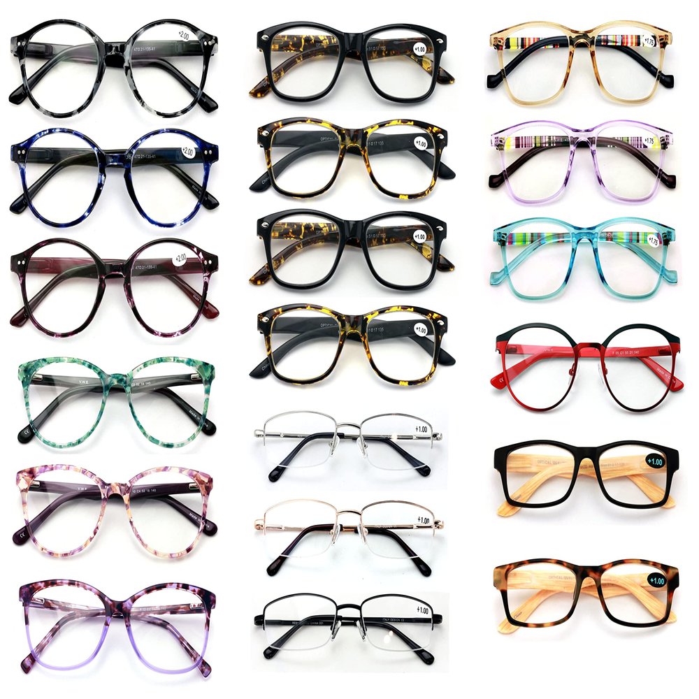 V.W.E. NEW 10 Pairs of Closeout Reading Glasses - Your Choice in Power and Gender -Bulk (Men and Women Mix, 3.00, multiplier_x)