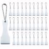 30 PCS Lottery Ticket Scratcher Tool Keychain, Lotto Scratcher Keyring ,Scraper for Label ,Films, Lottery, Blank Keychains For Sublimation (White) view 1