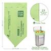 100% Compostable Trash Bags, 13 Gallon, 49.2 Liter, 0.91 Mils, 65 Count Kitchen Tall Food Scrap Compost Bags for Tall Kitchen Trash Cans with Europe EN13432 Certified view 3
