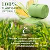 100% Compostable Trash Bags, 13 Gallon, 49.2 Liter, 0.91 Mils, 65 Count Kitchen Tall Food Scrap Compost Bags for Tall Kitchen Trash Cans with Europe EN13432 Certified view 4