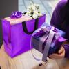 BLEWINDZ 18Pcs Large Gift Bags with Tissues for Presents - 13'' Reusable Non-Woven Gift Goodie Bags with Metallic Shiny - Party Favor Bag Tote Bag for Wedding, Birthday, Christmas view 4