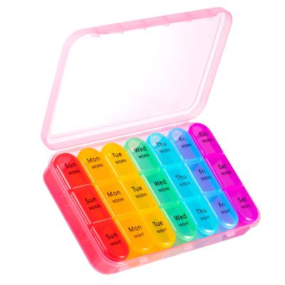 ASprink Pill Organizer 3 Times a Day - Weekly/Daily Pill Box 7 Day Medicine Organizer, Large Pill Case Pill Box 3 Times a Day, Travel Pill Organizer, to Hold Vitamins, Medicine