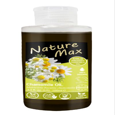 (1Pack = 3.38 oz / 100 ml) Nature Max Chamomile Oil Natural Oils Pure for Hair Skin Care Cold Pressed Premium