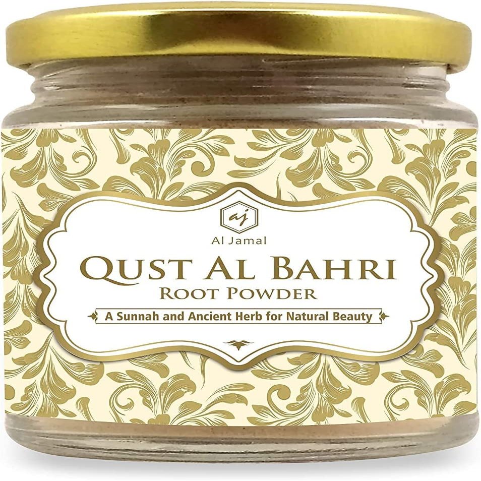 BETT AL Jamal QUST AL BAHRI Root Powder/Qust-e-Shireen/Qust al sheerin/Sea costus 100 grm/Pure & Natural.