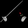 110cm Silver Magic Appearing Cane Magic Telescopic Stick Staff with Free Gloves Collapsible Retractable Expandable for Professional Magician Stage Street Magic Performance view 4
