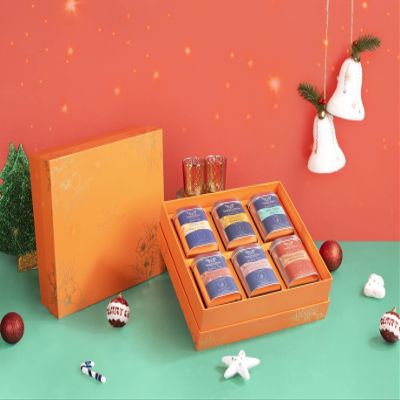 TeaNOURISH Assorted Gift Box of 6 Black Tea Blends (200 Cups) Loose Leaf Tea Cans | 100% NATURAL INGREDIENTS