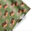 Cute Cartoon Yule Log Gift Wrap Yuletide Nature Winter Solstice Premium Thick Wrapping Paper for Kids (20 inch x 30 inch sheet) view 2