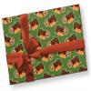 Cute Cartoon Yule Log Gift Wrap Yuletide Nature Winter Solstice Premium Thick Wrapping Paper for Kids (20 inch x 30 inch sheet) view 3