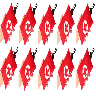 10 Packs Galaxylense 128 Pcs First Aid Kits Small for Survival Emergency Trauma Military Tactical Medical School Office Home Hunting Camping Hiking Traveling Fishing IFAK EMT Bag