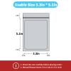 100 pack mylar bags holographic smell proof packaging bag for small bussiness resealable zipper sealable pouch bags sample, jewelry, lipgloss, food,soap,electronic supplies3.35.1 inch,holographic view 2
