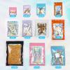 100 pack mylar bags holographic smell proof packaging bag for small bussiness resealable zipper sealable pouch bags sample, jewelry, lipgloss, food,soap,electronic supplies3.35.1 inch,holographic view 4