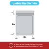 100 pack mylar bags holographic smell proof packaging bag for small bussiness resealable zipper sealable pouch bags sample, jewelry, lipgloss, food ,soap ,electronic supplies34 inch,holographic view 2