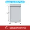 100 pack mylar bags holographic smell proof packaging bag for small bussiness resealable zipper sealable pouch bags sample, jewelry, lipgloss, food,soap,electronic supplies3.56.3 inch,black view 2