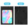 100 pack mylar bags holographic smell proof packaging bag for small bussiness resealable zipper sealable pouch bags sample, jewelry, lipgloss, food,soap,electronic supplies3.56.3 inch,black view 4