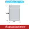 100 pack mylar bags holographic smell proof packaging bag for small bussiness resealable zipper sealable pouch bags sample, jewelry, lipgloss, food,soap,electronic supplies3.54.7 inch,black view 2