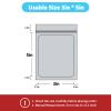 100 pack mylar bags holographic smell proof packaging bag for small bussiness resealable zipper sealable pouch bags sample, jewelry, lipgloss, food,soap,electronic supplies35 inch,black view 2