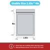 100 pack mylar bags holographic smell proof packaging bag for small bussiness resealable zipper sealable pouch bags sample, jewelry, lipgloss, food,soap,electronic supplies2.84 inch,orange view 2