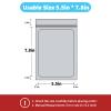 100 pack mylar bags holographic smell proof packaging bag for small bussiness resealable zipper sealable pouch bags sample, jewelry, lipgloss, food ,soap ,electronic supplies5.57.8 inch,holographic view 2