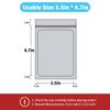 100 pack mylar bags holographic smell proof packaging bag for small bussiness resealable zipper sealable pouch bags sample, jewelry, lipgloss, food,soap,electronic supplies3.54.7 inch,pink view 2
