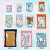 100 pack mylar bags holographic smell proof packaging bag for small bussiness resealable zipper sealable pouch bags sample, jewelry, lipgloss, food,soap,electronic supplies3.54.7 inch,pink view 4
