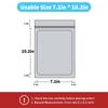 100 pack mylar bags holographic smell proof packaging bag for small bussiness resealable zipper sealable pouch bags sample, jewelry, lipgloss, food,soap,electronic supplies7.110.2 inch,orange view 2