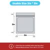 100 pack mylar bags holographic smell proof packaging bag for small bussiness resealable zipper sealable pouch bags sample, jewelry, lipgloss, food,soap,electronic supplies33 inch,blue view 2