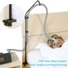 LONYEON CPAP Hose Holder - Height Adjustable Hose Lift, Removable and Foldable - Hose Support Hanger Provide 2 Clamping Sides Prevents Avoid Tangling, Blockage and Leakage, Black view 3