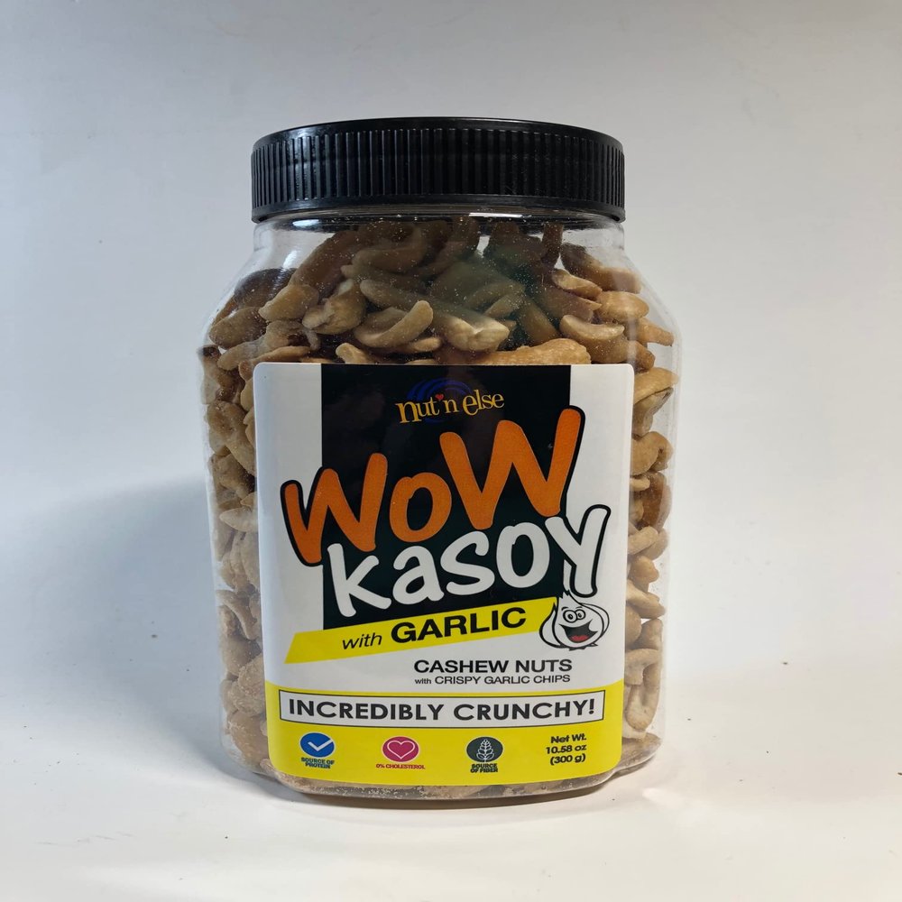 Nut N Else Wow Kasoy with Garlic in Jar 10.58 Oz (2-PACK)