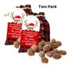 Reindeer Poop Candy Stocking Stuffers Candy Funny Stocking Stuffers for Adults Kids, Funny Christmas Stocking Stuffers - Pack of 2, 8 Ounces view 2