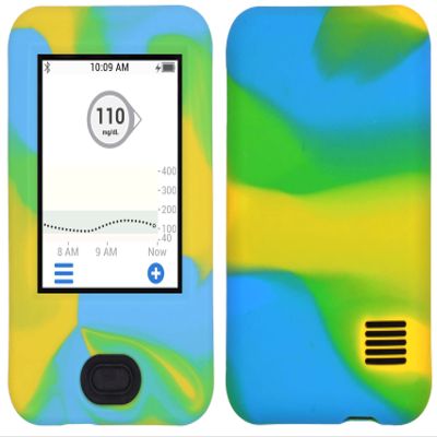 usastar-SNK Mix Colors Premium Silicone Soft Case for Dexcom G6 Receiver CGM (Mix Colors/Yellow Green)