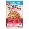 Great Grains Cranberry Almond Crunch Breakfast Cereal for Adults, Dried Cranberries and Almonds, Made with Whole Grain, Non-GMO, Heart Healthy, 17 OZ Box view 1
