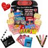 Movie Night Gift Basket  42-Piece Gift Box with Popcorn, Candy, Snacks & Bingo  Birthdays, Date Night, Family, Kids, Adults, Mom, Dad, Teens, Christmas, Mothers Day, Fathers Day, Raffle & Fundraiser view 1
