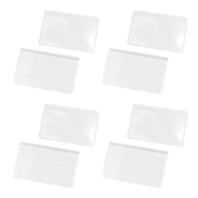 8pcs Fresnel Glass Glasses Lense for Fire Travel Starter Magnifying Magnifiers Pocket Reading Size Lenses Office Shaped Lens Portable Jewelry Elders Loupe Credit Mini Wallet or