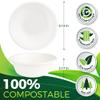 BIRCHIO Paper Bowls 16 oz [150-Pack], Heavy Duty Disposable Bowls Perfect for Hot Soup and Milk Cereals, 100% Compostable and Eco-Friendly Made from Bagasse view 2