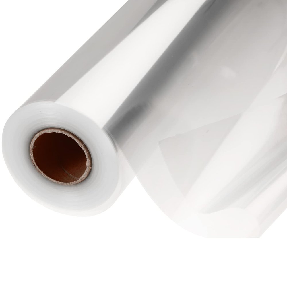 GcFoir Clear Cellophane Wrap Roll 34.5" Wide x 220 Ft Long, 3 Mil ThickPlastic Transparent Cello Wrapping Paper for Gift Baskets, Flower Bouquets, Large Cellophane Sheets for Arts & Crafts Food Safe