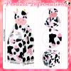Karenhi 50 Pcs Cow Party Treat Boxes Farm Animal Gift Boxes Cow Party Favors Candy Goodies Gift for Farm Animals Theme Supplies Decoration(Black, Pink) view 3