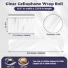 Clear Cellophane Wrap Roll 31.5" Wide x 220 Ft Long, 3 Mil Thick Plastic Wrapping Paper for Gift Baskets Heavy-duty Transparent Cellophane Wrap Sheets for Flower Bouquets, Arts & Crafts Food Safe, 2 view 2